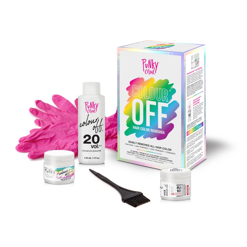 Punky Colour Off Hair Dye Remover Kit, Safely Removes Temporary,