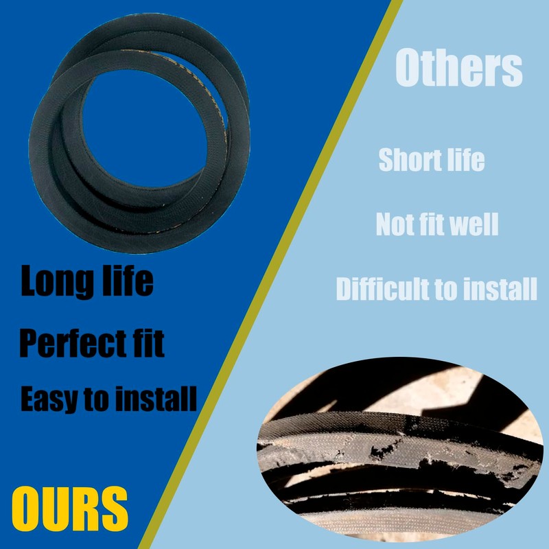 501818202 587209001 Belt Replacement Hus-qvarna ST230P Snow Blower (1/2" X38-1/2)