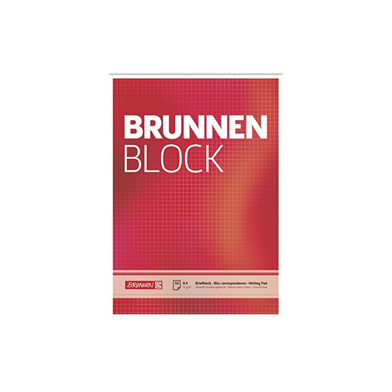 Brunnen Writing Pad A4 Squared 70 g/m² Pack of 50