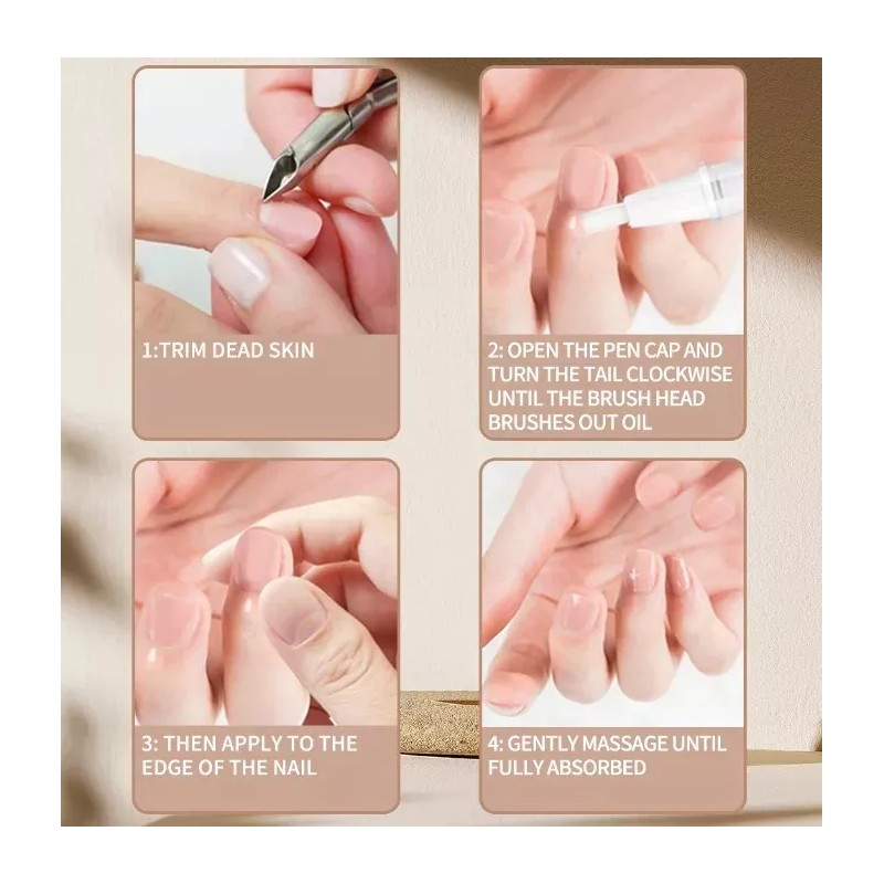 KFMX Aceite Hidratante De Cutícula Revitalizador Uñas Manicura