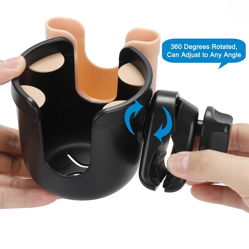 Accmor 2-in-1 Walker Cup Holder with Phone Holder, Wheelchair Cup