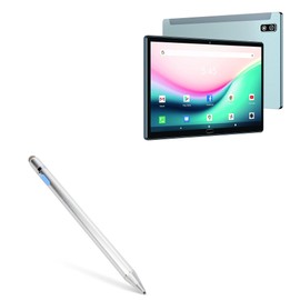 BoxWave Stylus Pen Compatible with MEIZE Tablet Android 11 K118 (10.1 in) - AccuPoint Active Stylus, Electronic Stylus with Ultra Fine Tip - Metallic Silver