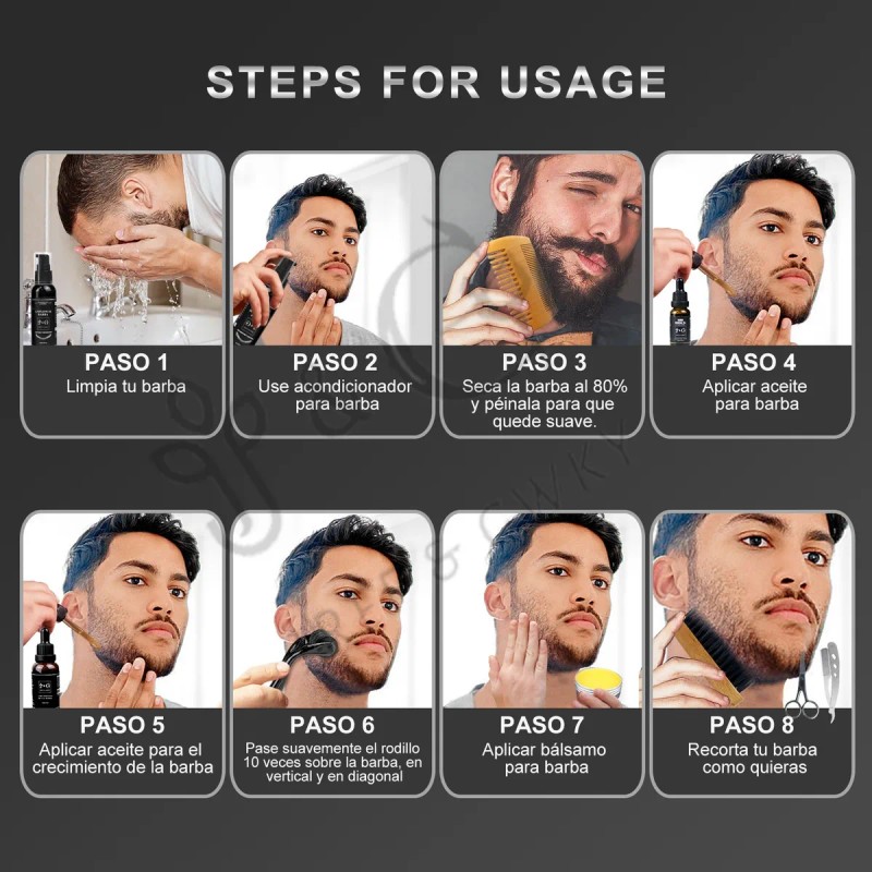 Kit Barba Cuidado Para Regalos Para Hombre 13pcs