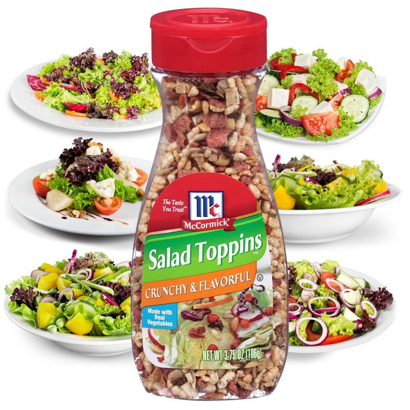 McCormick Salad Toppins, Crunchy & Flavorful, 3.75 oz (Pack of