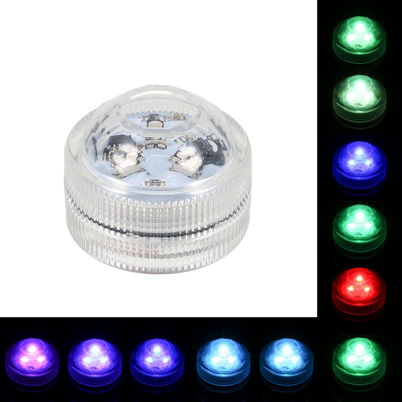 Mini LEDs RGB Submersible Light Colorful Lamp Underwater Candle Light