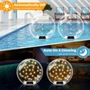 Ribgwo Floating Pool Lights Solar Powered-14in Warm White Solar Powered