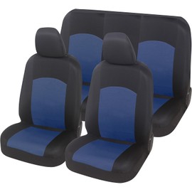 Auto Accessori Lupex - Fundas universales para Asientos de Coche  Color Azul Real  Juego de Fundas de Asiento Delantero y Trasero  Tejido de