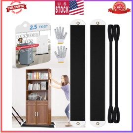 Niteguy Reusable Large Furniture Movers Sliders for Carpet & Hardwood Floors - 2.5 Feet