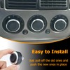 TOPINSTALL Stylish A/C Switch Knobs Compatible with 2002-2010 Ford Explorer