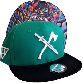 Capiche [99+ Variations] Snapback Cap Men's Cap - Baseball - Hat - Art - Unisex - Visor - Men - One Size - Tattoo - Men - Women, [WARRIOR] Viking 2