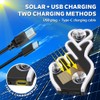 KaiDengZhe Finger Heart Car Window Light, Solar-Powered Wireless LED Heart