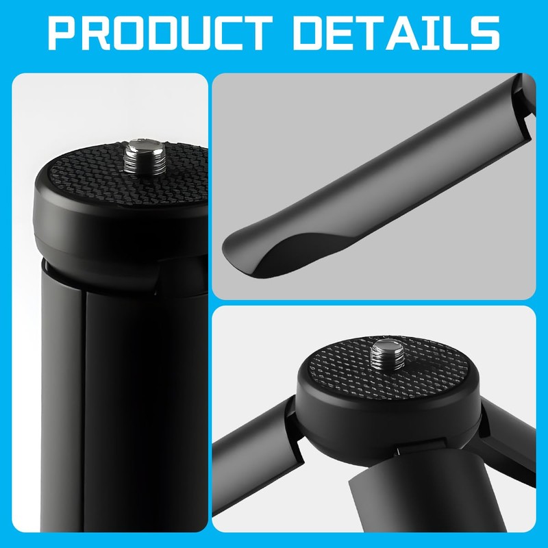 Lotsdonxia Stable Mini Tripod Stand, Portable Desktop Tabletop Mount, Compact