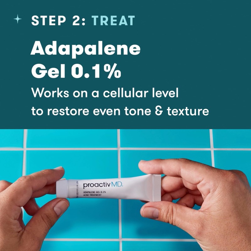 Proactiv MD 3-Step Routine, Ultra-Gentle Face Cleanser, 0.1% Adapalene Gel