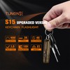 S15 Rechargeable Keychain Flashlight & Magnet,650 Lm EDC Pocket Light