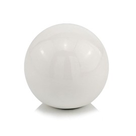Modern Day Accents 4493 Bola Blanco White Sphere, Aluminum, Filler, Orbs Decorative Balls, Tabletop Modern Wall Decor, Decorative Balls for Centerpiece Bowls, Home Office, Home Decor, 4-inch Balls