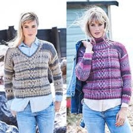 Stylecraft 9568 Adult Aran Sweater Knitting Pattern