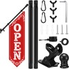 Jetec Open Feather Flag Wall-mounted Flag for Business Open Banner