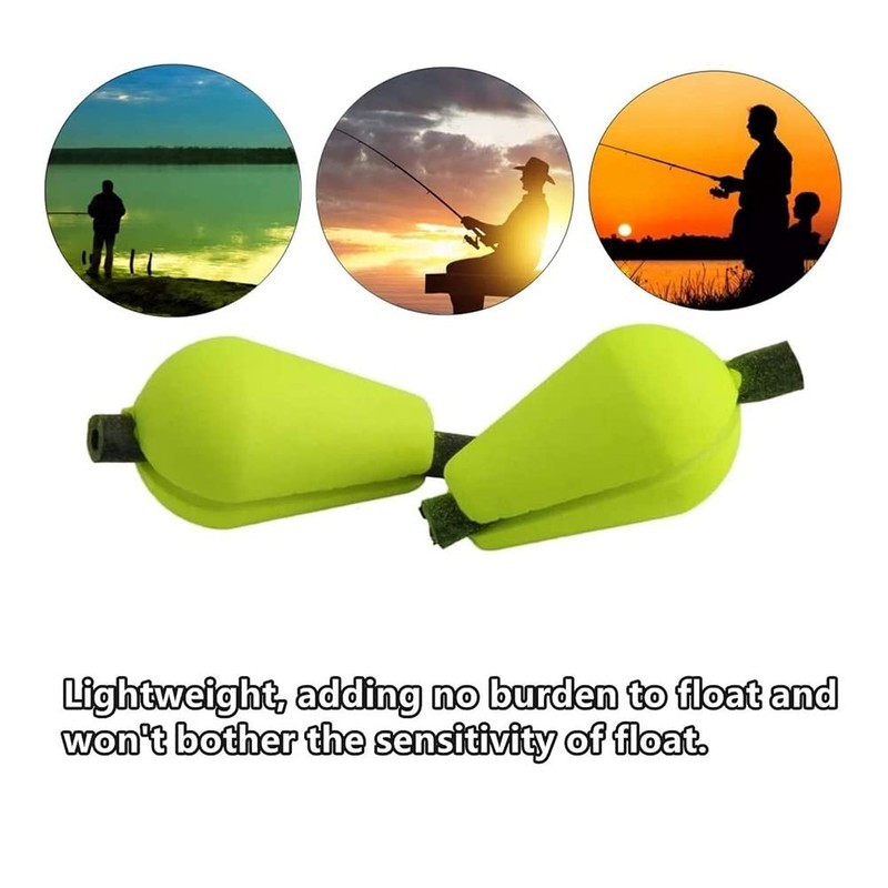 Xsdjasd 30pcs EVA Teardrop Strike Fly Fishing Float Strike Indicator
