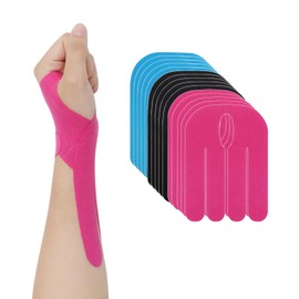 Kinesiotapes Pre-Cut Pack of 15 - 3 Colours Wrist Tape for Pain Relief, Sports & Therapy - Elastic & Skin-Friendly Tape Sport Waterproof for Fitness Yoga Training Wrist Support