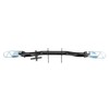 Footrest footrest carrier foldable cross black for Simson S50 S51