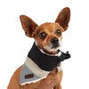 Reddy Grey Stripe Dog Bandana, X-Small/Small