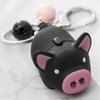 chaoqiu Cartoon Creative Cute Little Pig LED Vocalization Luminous Keychain
