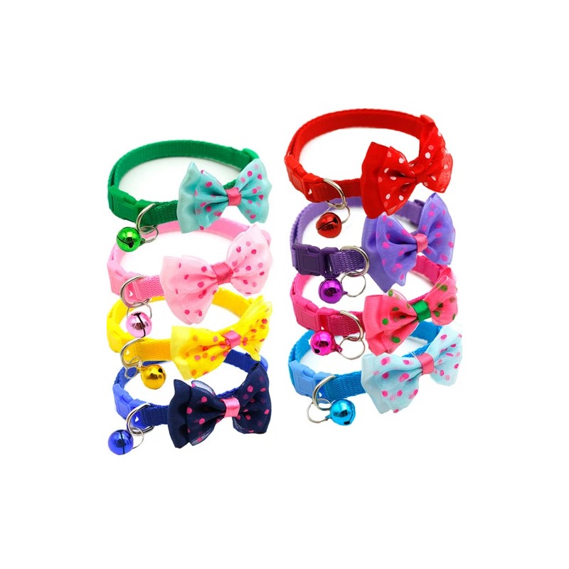 speedway Nylon Cat Cute Collar with Bell bow tie for
