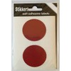 Company Seals, 50mm Diameter, 8 Labels per Packet. Serrated Edge,