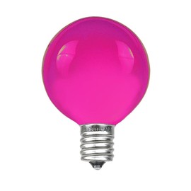 Novelty Lights 25 Pack G40 Purple Outdoor Globe Bulbs, Light Bulbs Glass Incandescent Bulbs with 3000 Hour Lifespan, Globe String Lights Replacement Bulbs