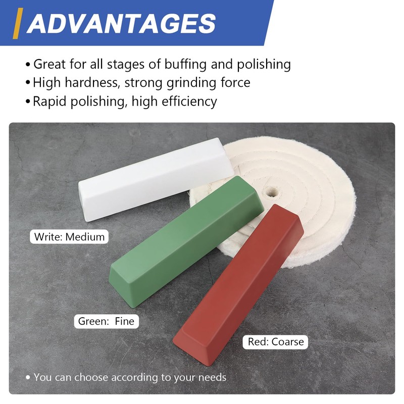 SCOTTCHEN Buffing Polishing Cutting Compounds 1 lbs. Polishing Rouge Bars