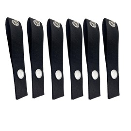 Snap Extender for Boat Canvas -Brass Heavy Duty snap and Thickened Webbing ，Extension Size,1"/1 1/2"/2"/2 1/2"/ 3"/ 3 1/2" /4" - Built in Finger Loops (10, 4")