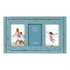 Prinz Homestead Blue Three-Picture Frame, 4 x 6 Distressed Wood