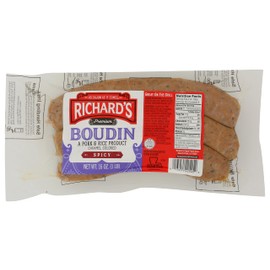 Richard's Spicy Boudin Sausage 16 Oz (1 Pack)