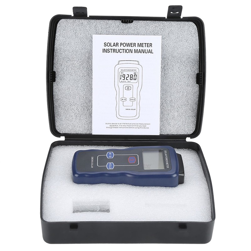 SM206 Digital Solar Power Meter Sun Light Radiation Measuring Testing