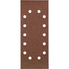 KWB 49818708 1/2 Orbital Sanding Sheets (Punched) - 115 mm x 280 mm x 80 Grit (Pack of 10), Set of 10 Pieces