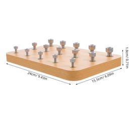 WRITWAA Hand Rehabilitation Training Device Wooden Screw Board for Hand Eye Coordination Finger Exercise and Motor Training for Occupational Therapy Rehabilitation Centre and Hospital 9.45 x 6.10 x