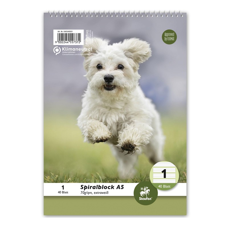 Staufen Style Spiral Notepad LIN 1 - 5 Pads 40