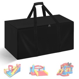 Andacar Bounce House Inflatable Storage Bag for Bounce House Inflatable, Portable Boun-cy House Storage Bag Kids Boun-cy Castle Bag Outdoor Ju-mp House Bags - 40"L × 20"W × 28"H, Black