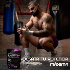 COURA Creatina Monohidratada en Polvo - Fuerza y Resistencia 450g, Sabor Lemon-Berries, Sin Azúcar, Ideal para Entrenamientos Intensos