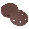 X AUTOHAUX Sandpaper Hook & Loop Sanding Sheets 125x125mm Red