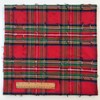 Tassalled Red Plaid Fabric 100% Cotton for Festive Christmas Decorations