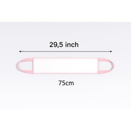 Nature Creature Vegan Silk Exfoliating Back Scrubber – 29.5” Double Handle Bath Scrubber for Shower – Premium Spa Quality Body Exfoliator for Men & Women, Easy to Use & Quick-Dry