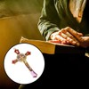 Saint Benedict Benedictine Red Enamel 4.7X2.7 Inch Protection Wall Crucifix