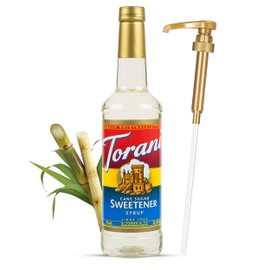 Cane Sugar Syrup for Coffee 25.4 Ounces Coffee Syrups and Flavors with Jimoco Pump Syrup Dispenser