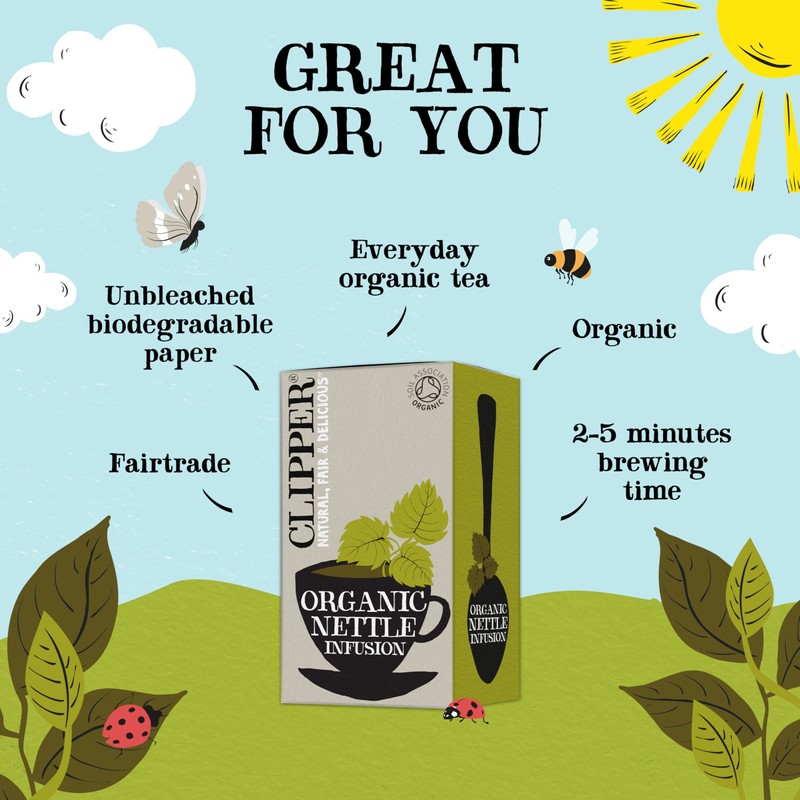 Clipper Organic Nettle Herbal Infusion Tea (20 Bags)