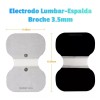 Sensamed Electrodo Grande Lumbar Espalda Cadera Broche 3.5mm Tens Ems