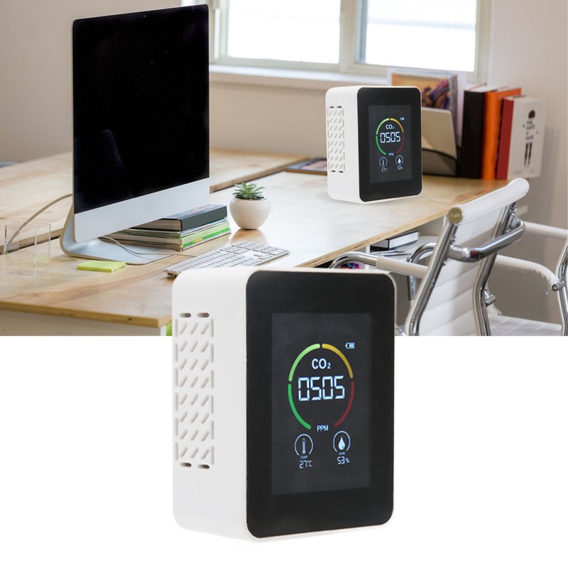 Carbon Dioxide Detector Large Screen Semiconductor Sensor Air Quality Monitor