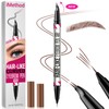 iMethod Curved Eyebrow Pen - Microblading, Liquid, 2-in-1 Dual-Ended with