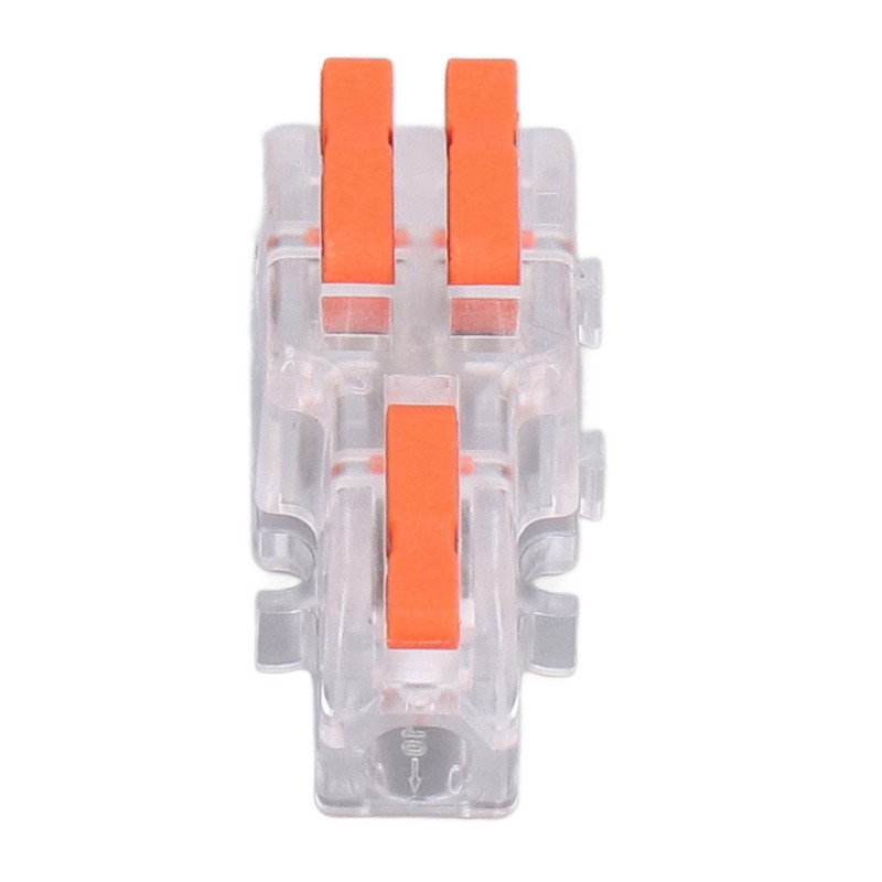 30PCS Quick Splicing Wire Connector Transparent PC Copper Stripping Terminal