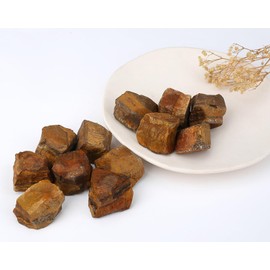 MAIBAOTA Tiger Eye Crystal Stones 1" Natural Raw Crystals Bulk Rough Gemstones Rocks for Tumbling Polishing Cutting Decorative Stone